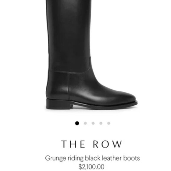 The Row Black Grunge Boots - Picture 1 of 3